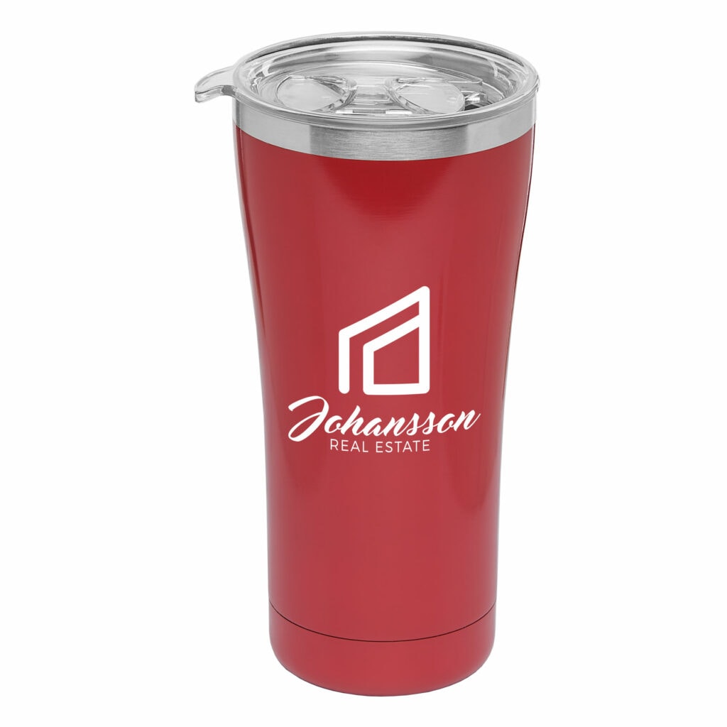 Full Color 22 Oz. DoubleWall Vacuum Sealed Stainless Tumbler Kick Print