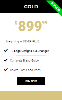 Gold Package - Logo & Brand Design - Kick Print