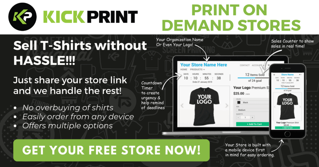 Print On Demand Store Kick Print